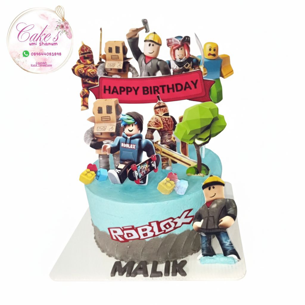 kue ulang tahun roblox kue ulang tahun anak cake roblox