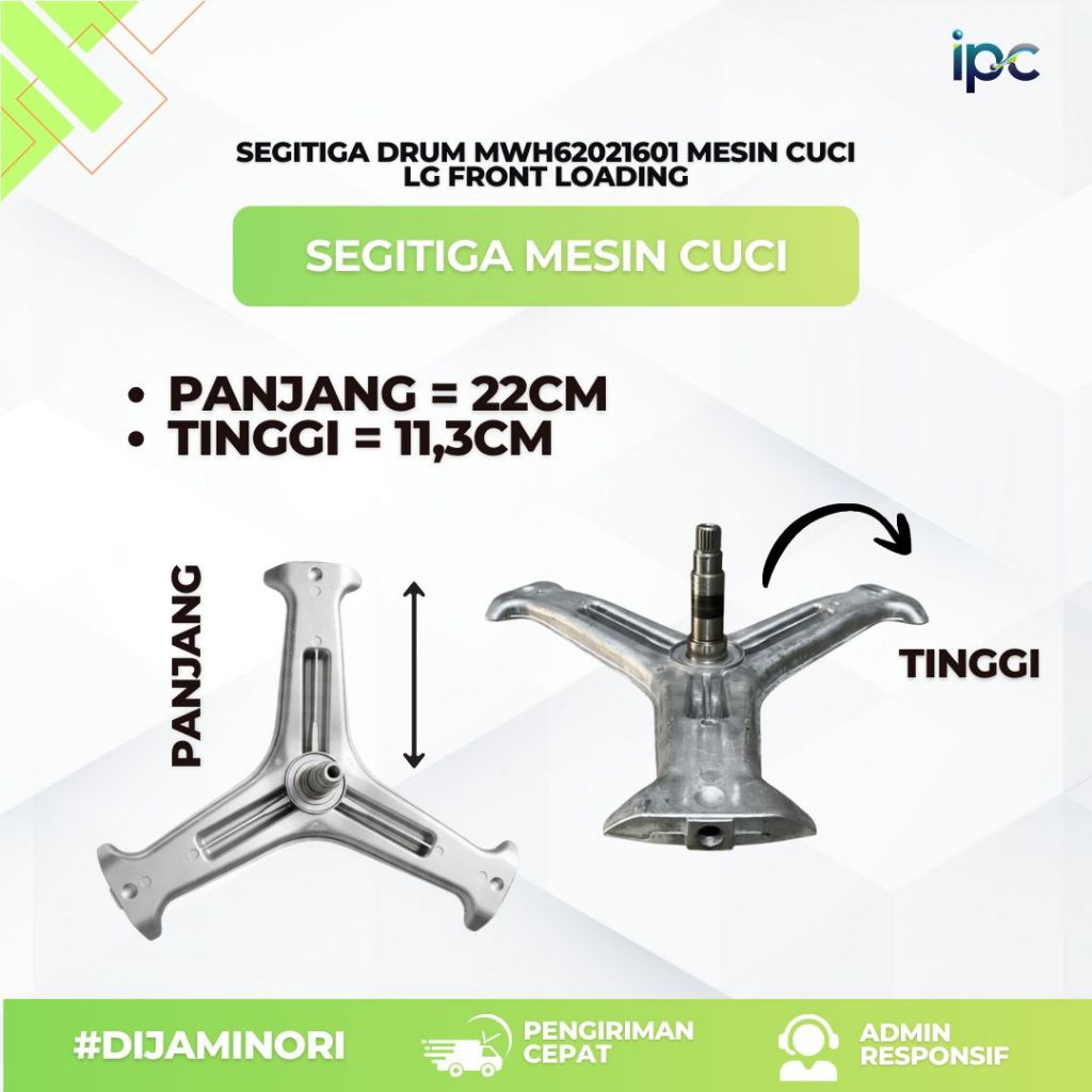 segitiga spider drum mesin cuci front loading LG 8070 1070