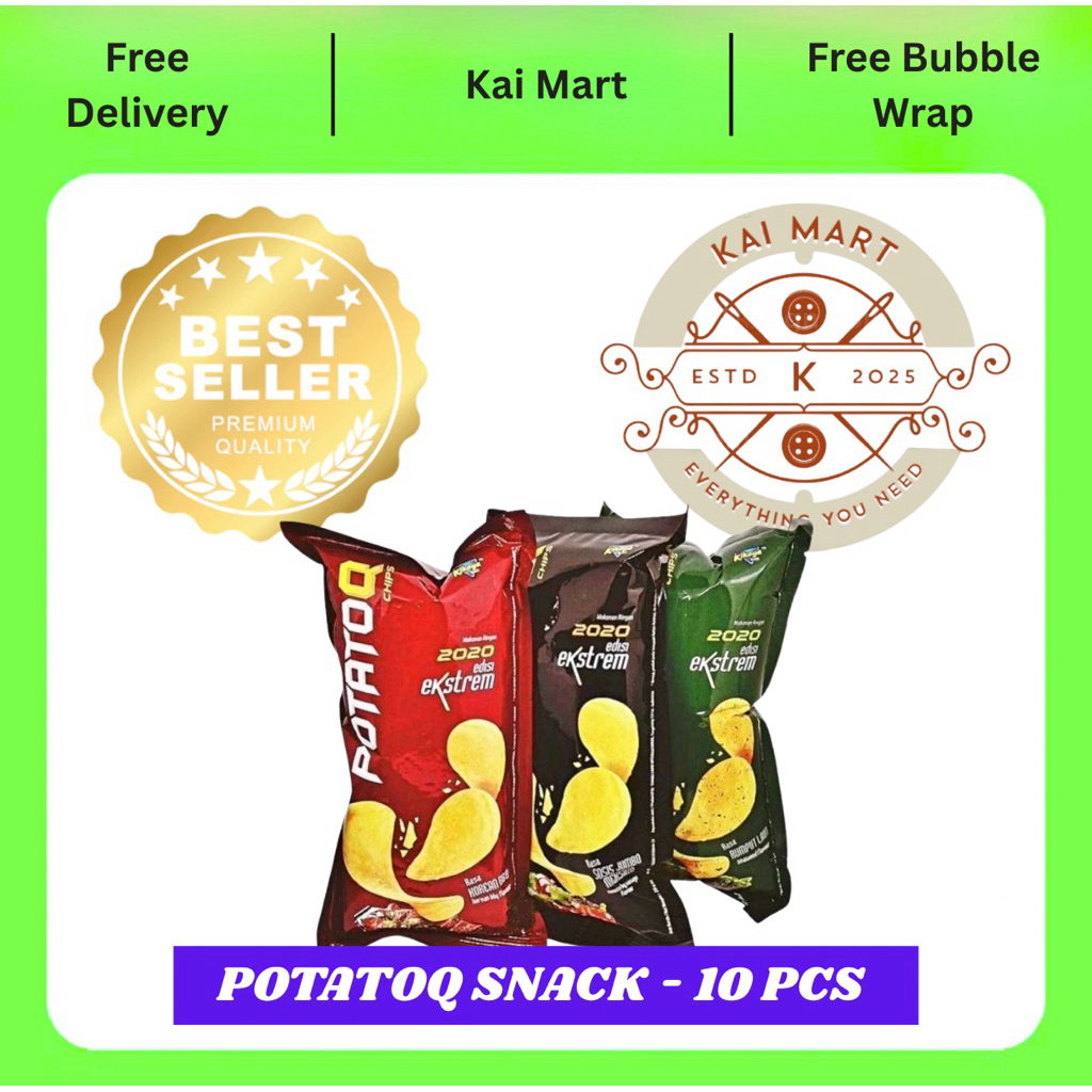 Kikoya Potatoq Snack Kentang - 10pcs