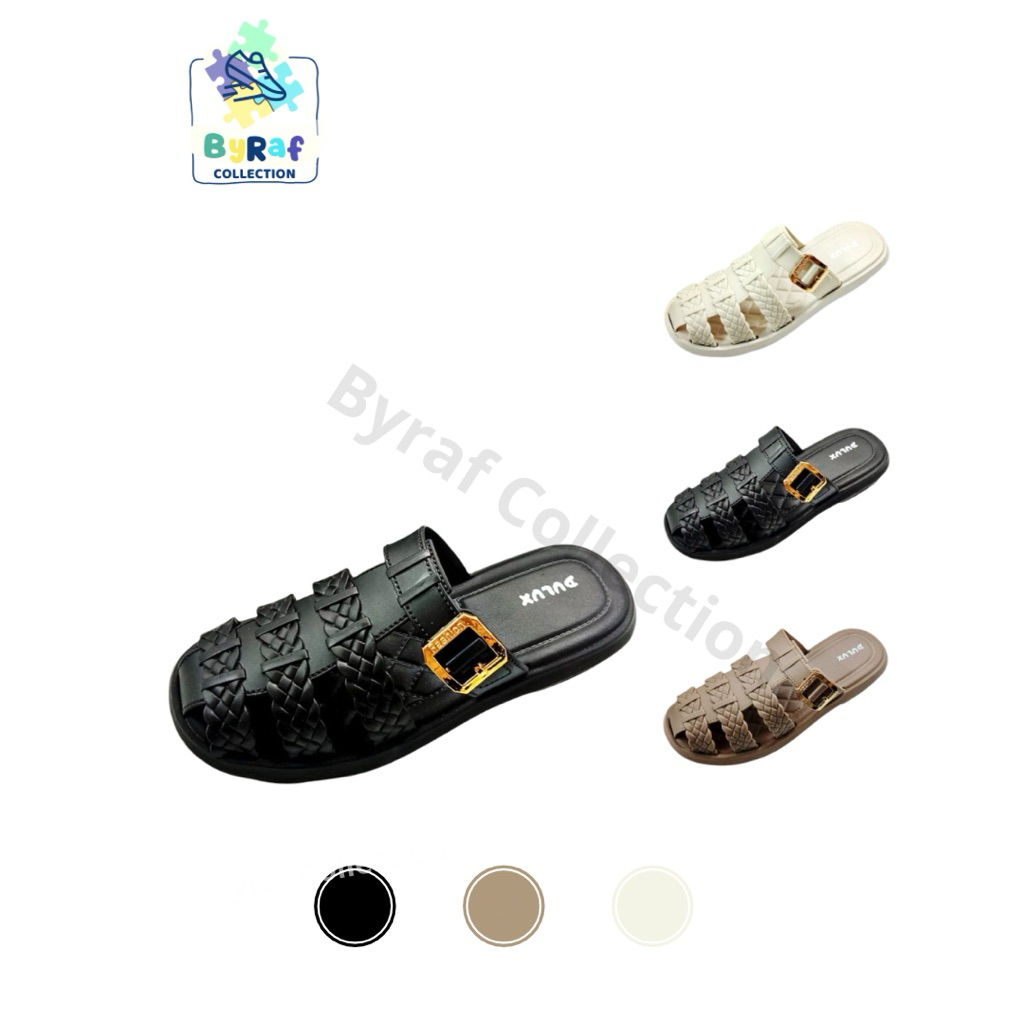 Byraf Collection - Sandal Wanita Dulux Bustong Gesper/Sandal Karet Fashion