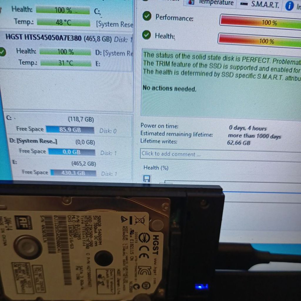 hdd HGST 500GB hdd HGST 500GB