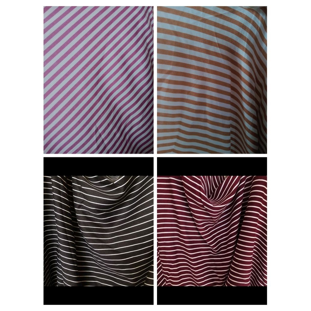 kain Katun Rayon Viscose Motif Salur