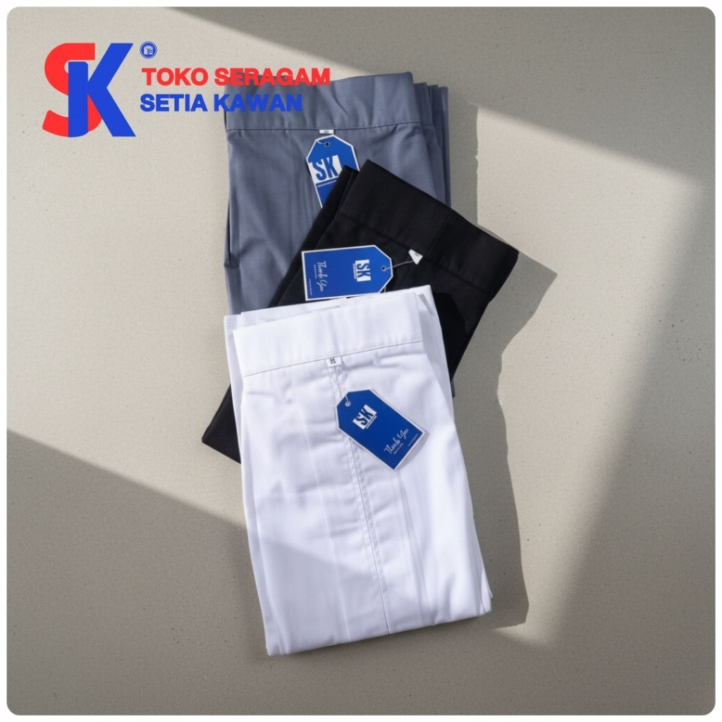 Rok Pendek Span 1 SMA SMU SMK Abu-Abu Putih Hitam / Rok Pendek SMA Belah 1 / Rok PASKIBRA SMA