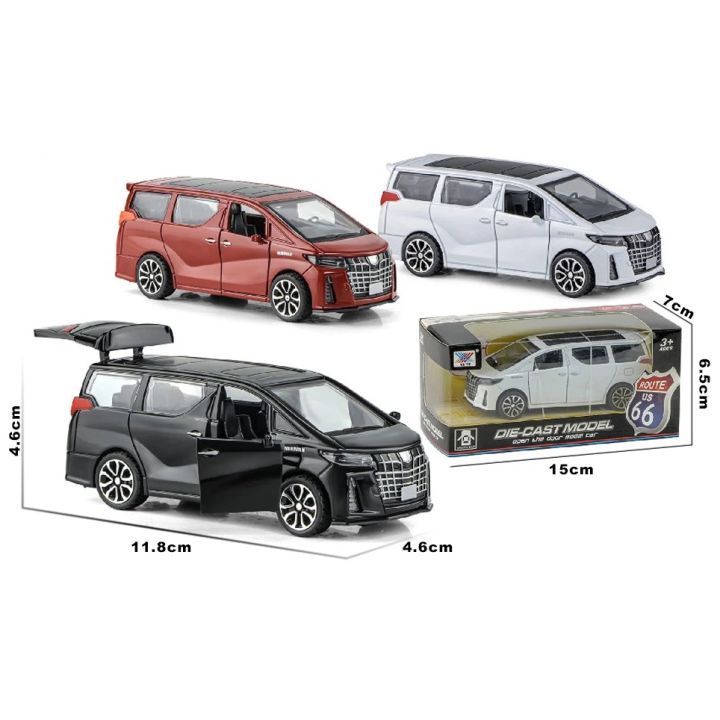 Diecast Mobil Alphard Mainan Diecast Alphard Model Skala 1:32 Miniatur Alphard Diecast Alphard