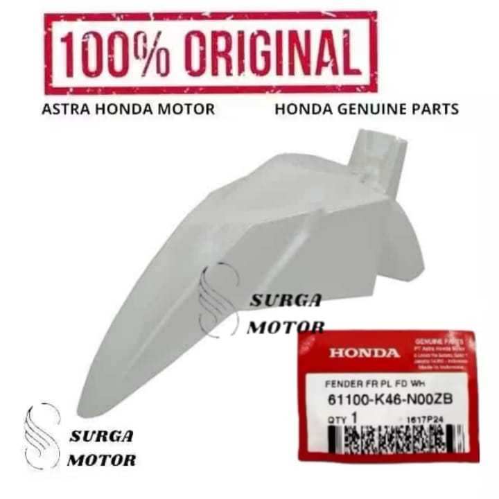Slebor Selebor Spakbor Depan Putih White Motor  Vario 110 FI 2014 2015 61100K46N00ZB 61100-K46-N00ZB