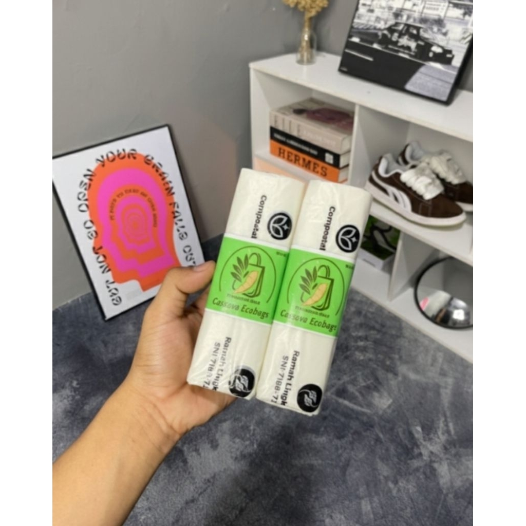 Cassava Ecobags Bundling 2 pack | Kantong Polymailer Ramah Lingkungan | Kemasan Eco Friendly | Packa