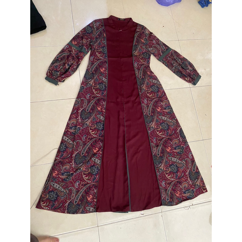 preloved madeira laura dress burgundy