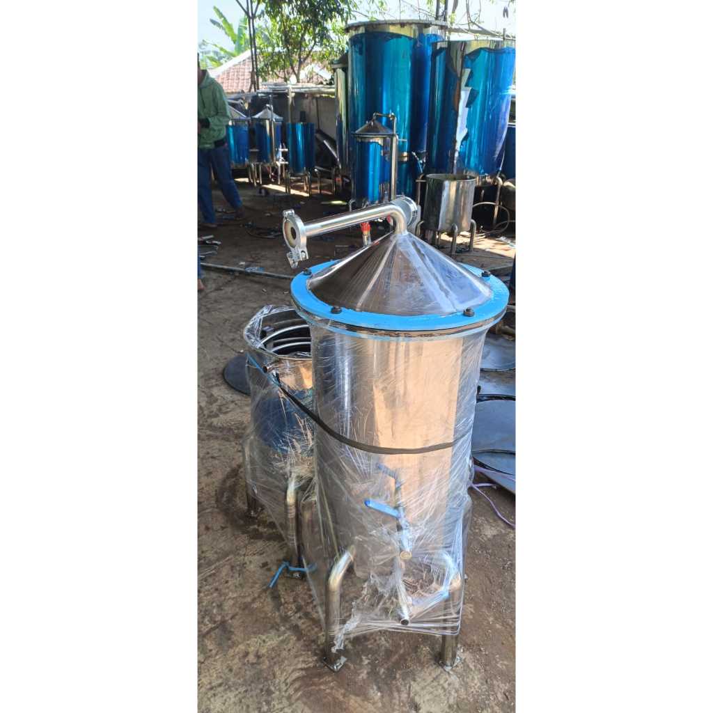 Alat Penyulingan Minyak Atsiri 50L - Kapasitas Kecil Tapi Hasil Maksimal Dengan Pendingin Spiral