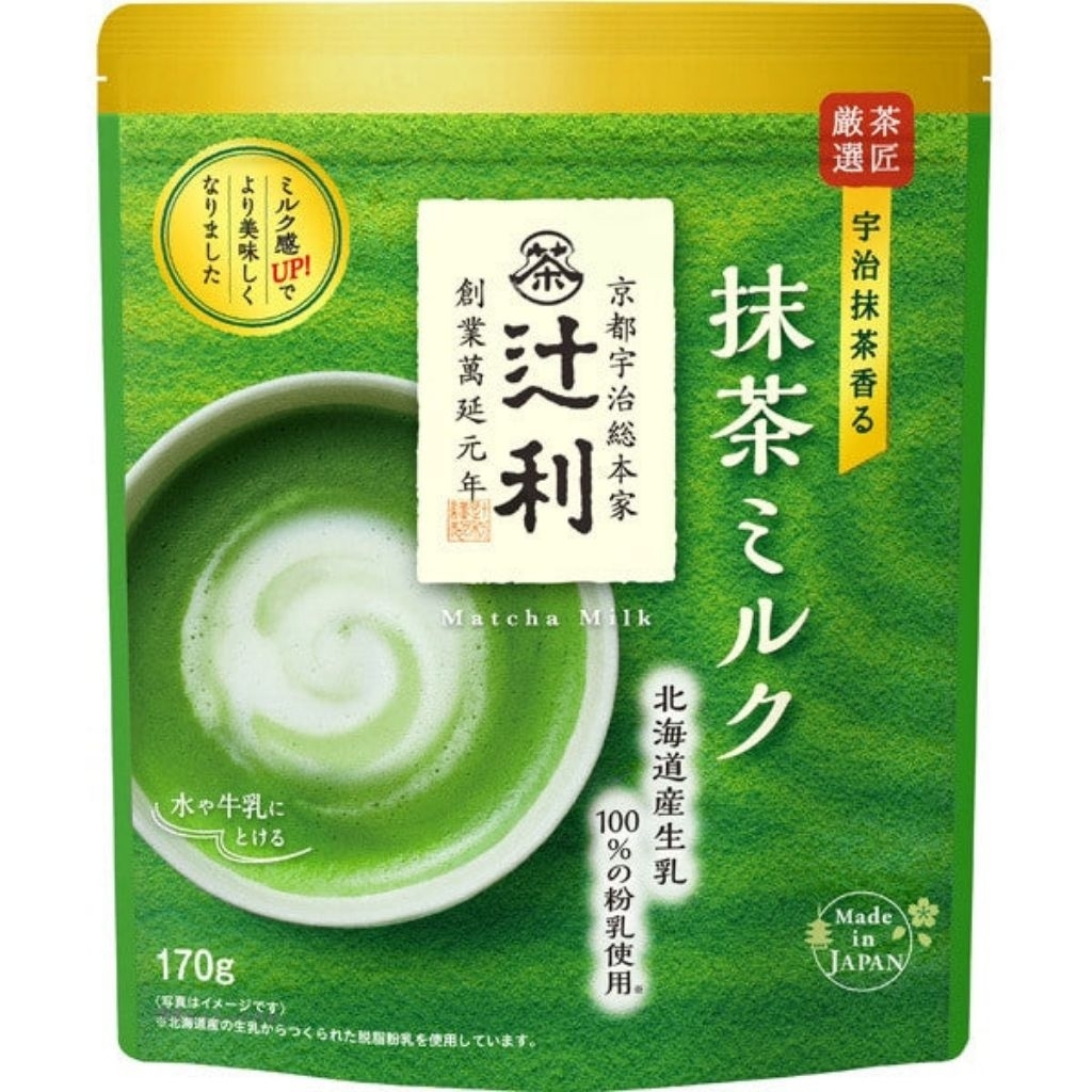 [100% ORI JAPAN] Tsujiri Matcha Latte Powder 170g / Tsujiri Matcha Latte Bubuk Asli Kyoto / Tsujiri 