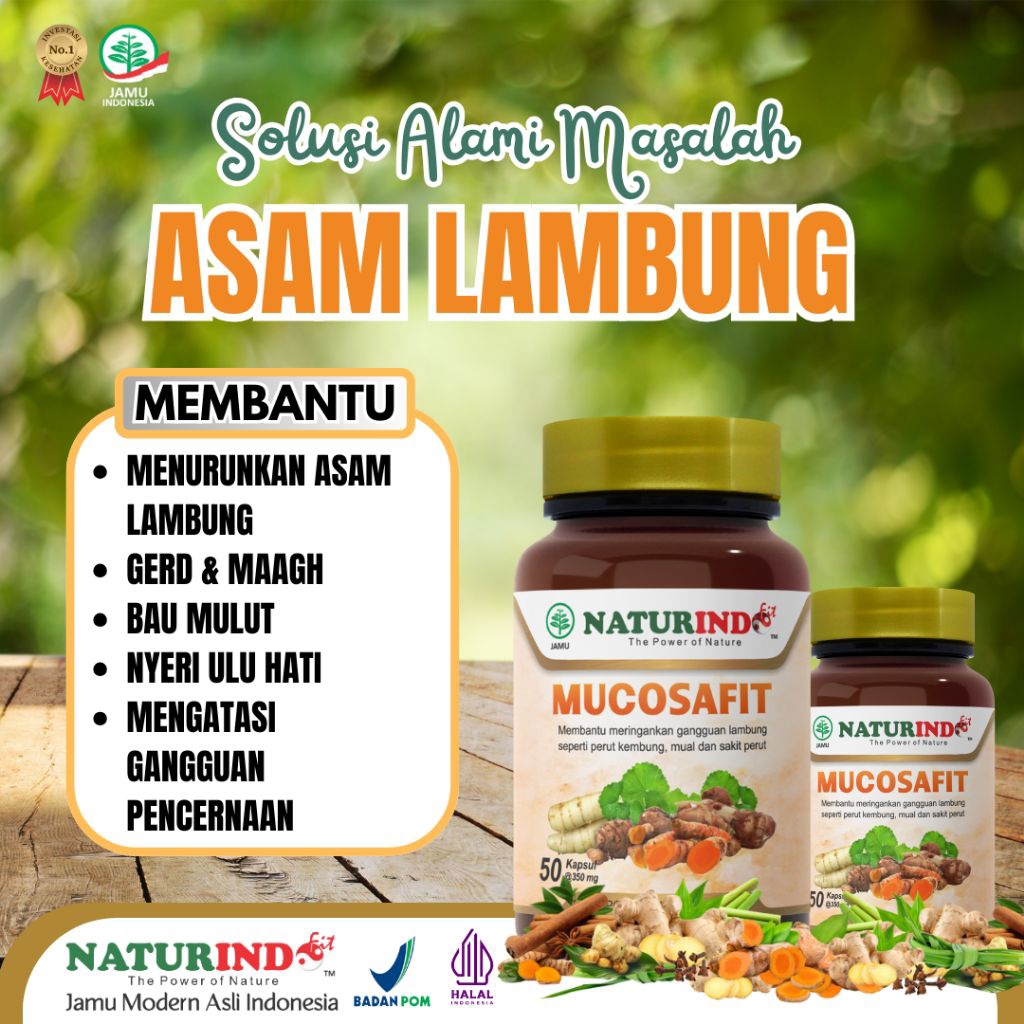 Mucosafit Obat Herbal Asam Lambung Maagh GERD
