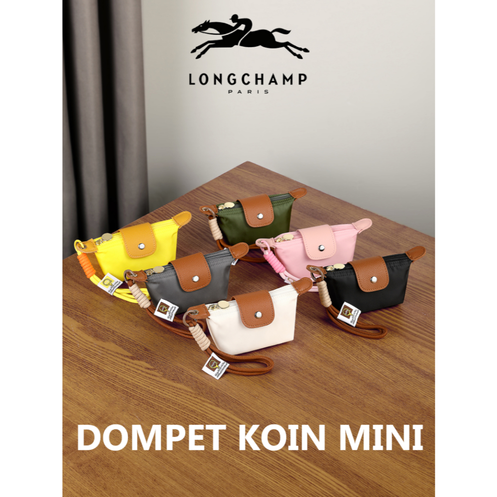 Longchamp Tote Mini Dompet Pouch koin 10 x 7.5 cm Souvenir Oleh Oleh