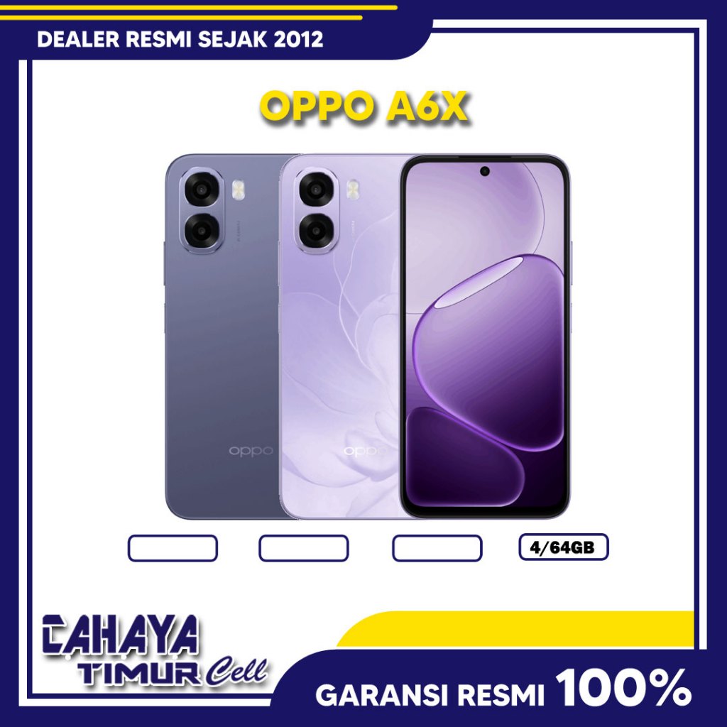 OPPO A6X RAM 4/64GB SMARTPHONE GARANSI RESMI
