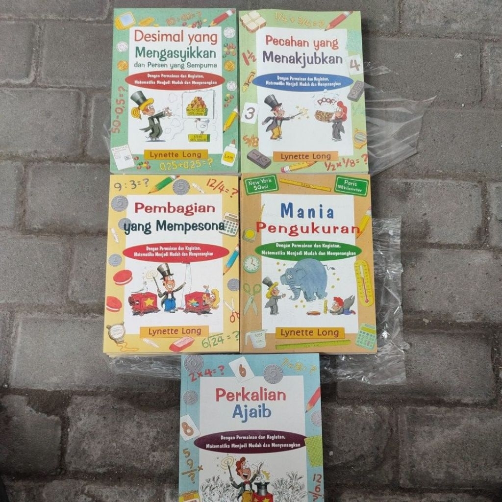 seri matematika Lynette Long- dengan permainan dan kegiatan, matematika jadi mudah dan menyenangkan.