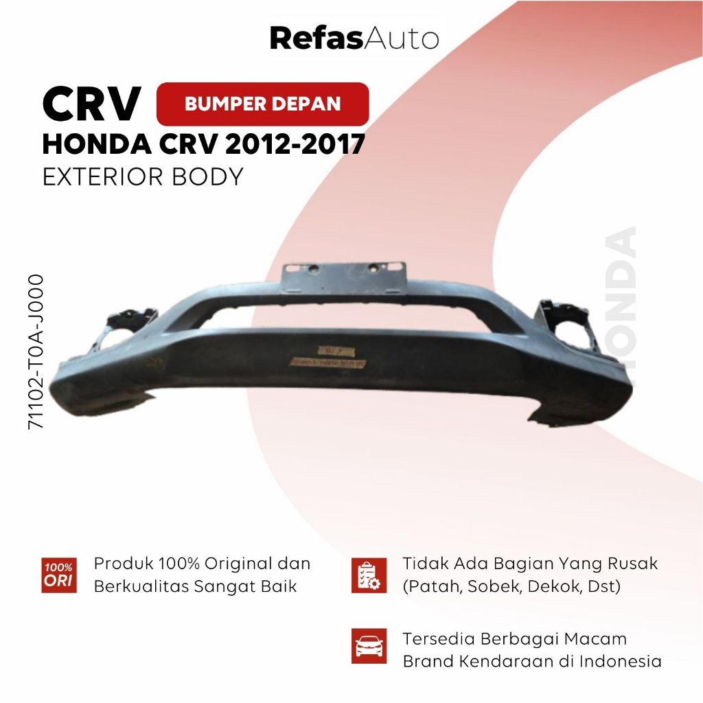 HONDA CRV 2012-2014 Bumper Depan Bawah 100% Original OEM Kondisi 99% 71102-T0A-J000