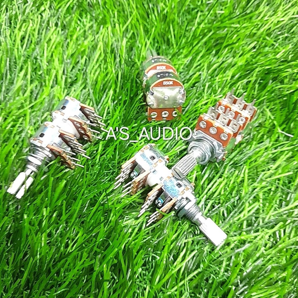 POTENSIO DOBEL STEREO B50K STEREO A-PLUS POTENSIO GANDENG 50K 1PCS