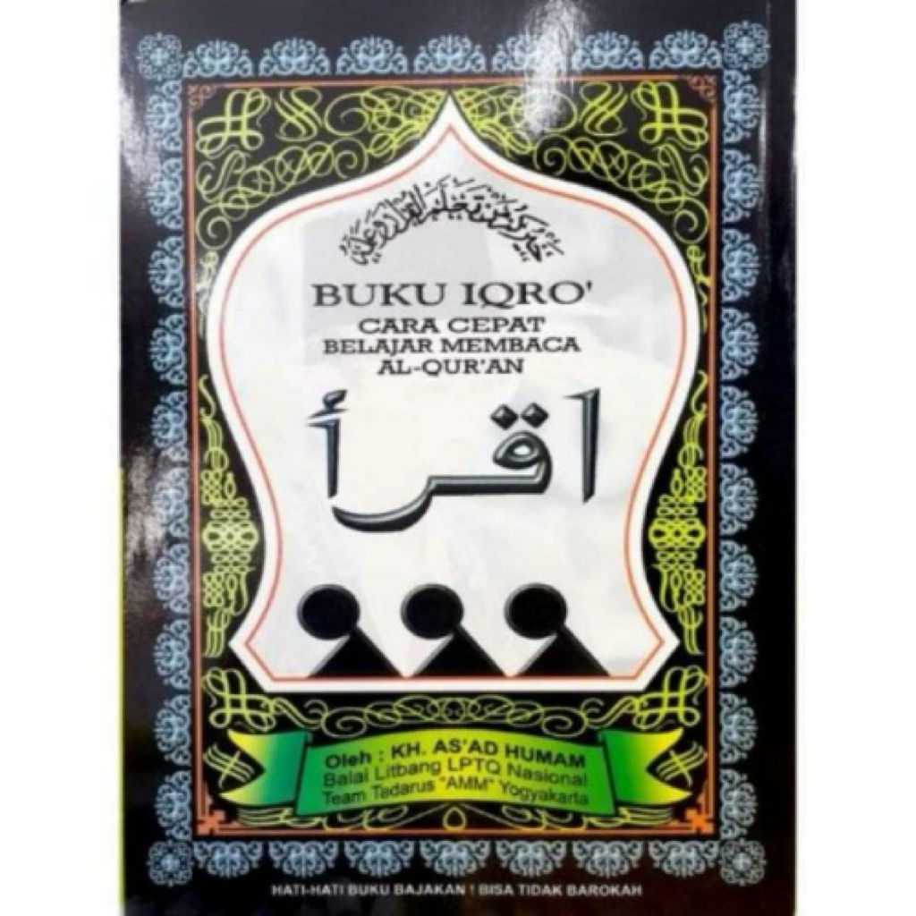 Buku Iqro Mengaji Ukuran Besar Jilid 1-6 Untuk Anak