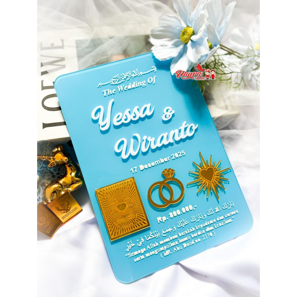 Akrilik Mahar || Cutting Akrilik Mahar || Hiasan Mahar || 1 HARI JADI