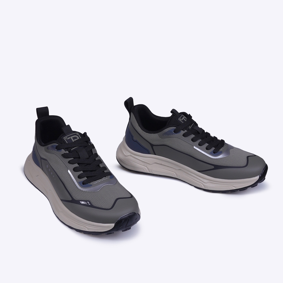 EVerbest TRACCE Udonis Sneakers Pria Black & Khaki