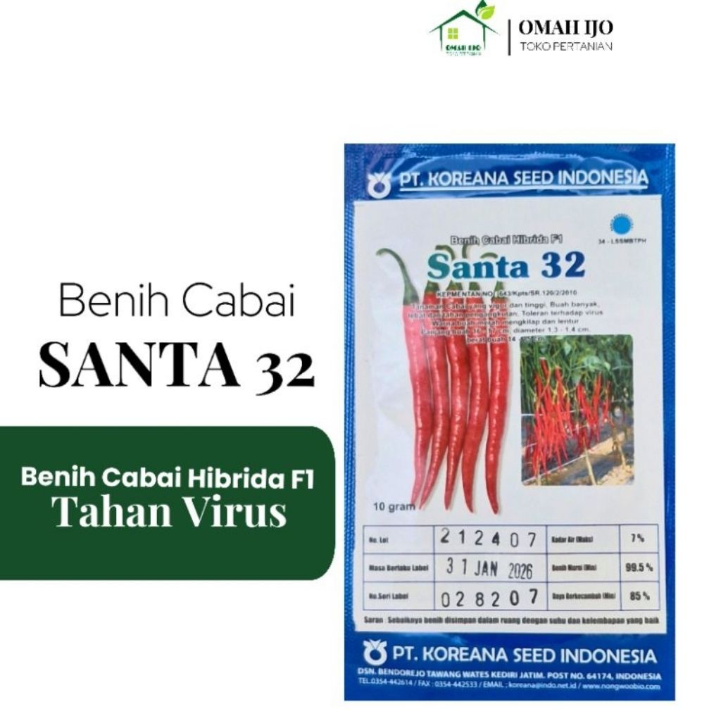BENIH CABE SANTA 32 F1 10 GRAM