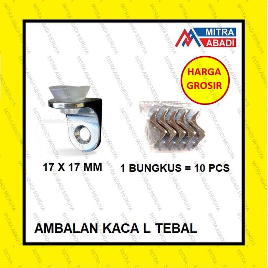 Siku Ambalan Bracket L Ambalan Kaca L Tebal