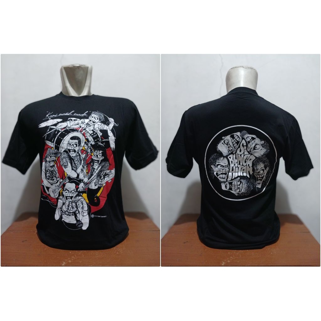 KAOS MUSIK / KAOS BAND PUNK ROCK Si BUNGA HITAM