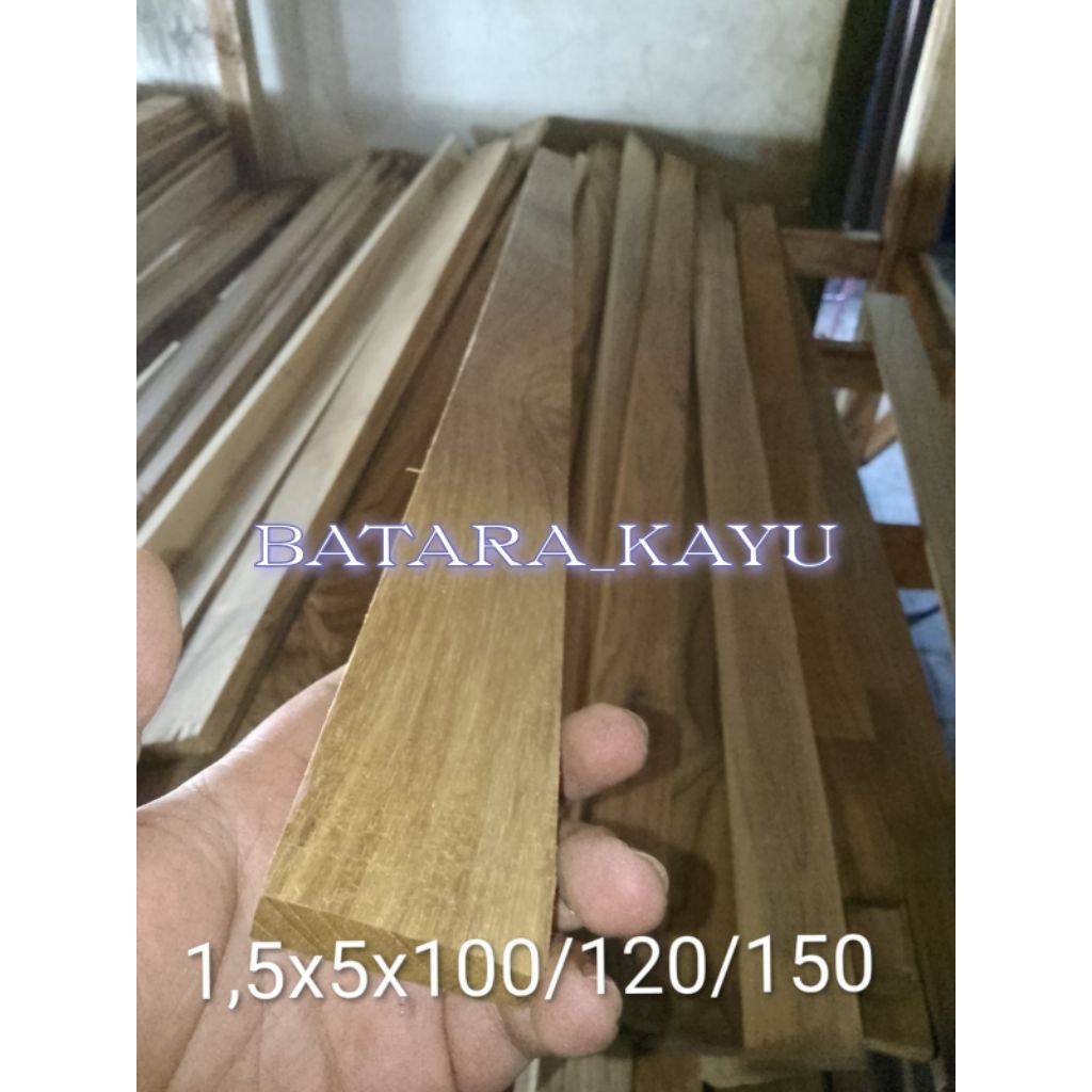 papan tipisan kayu jati serut halus