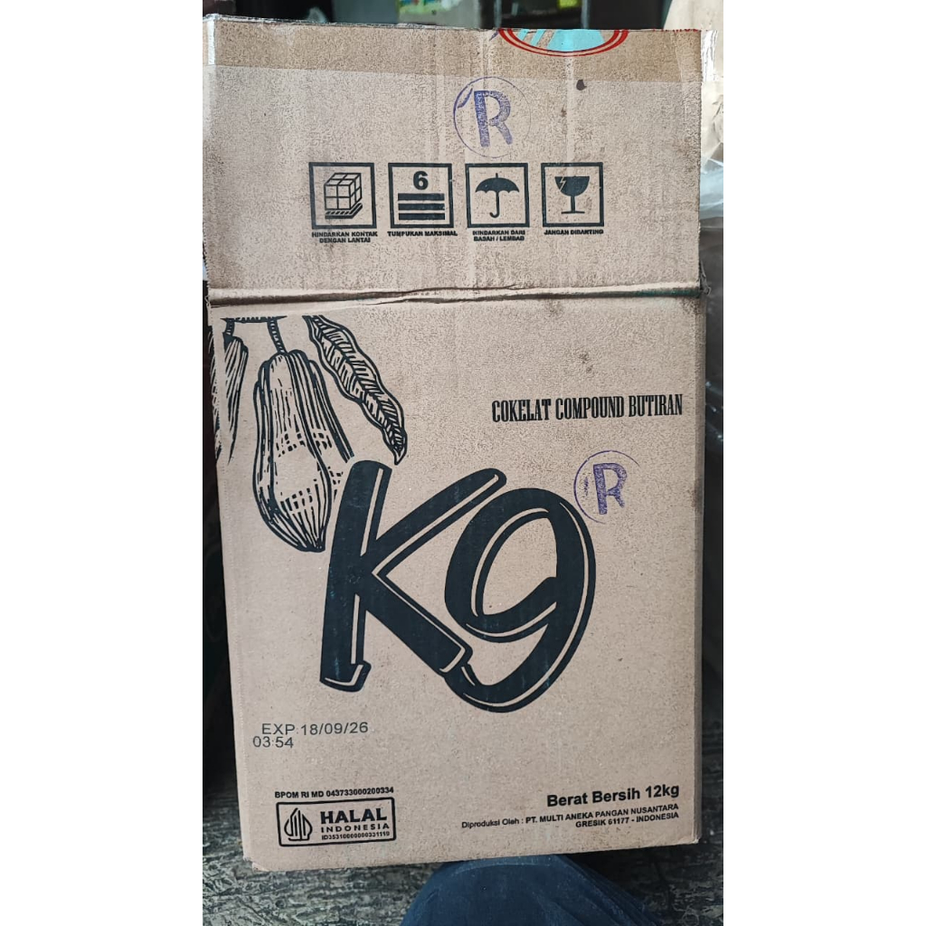Coklat Compound Meses Butiran Merek K9 Repack / pengemasan ulang 250gr / 500gr / 750gr / 1kg