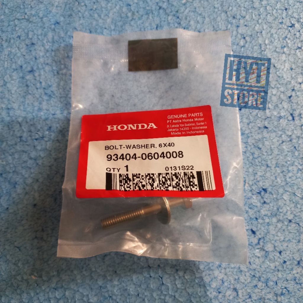 Baut Bolt Washer 6x40 Baut Box Filter Honda Beat Scoopy Spacy Genio Original 93404-0604008 / 9340406