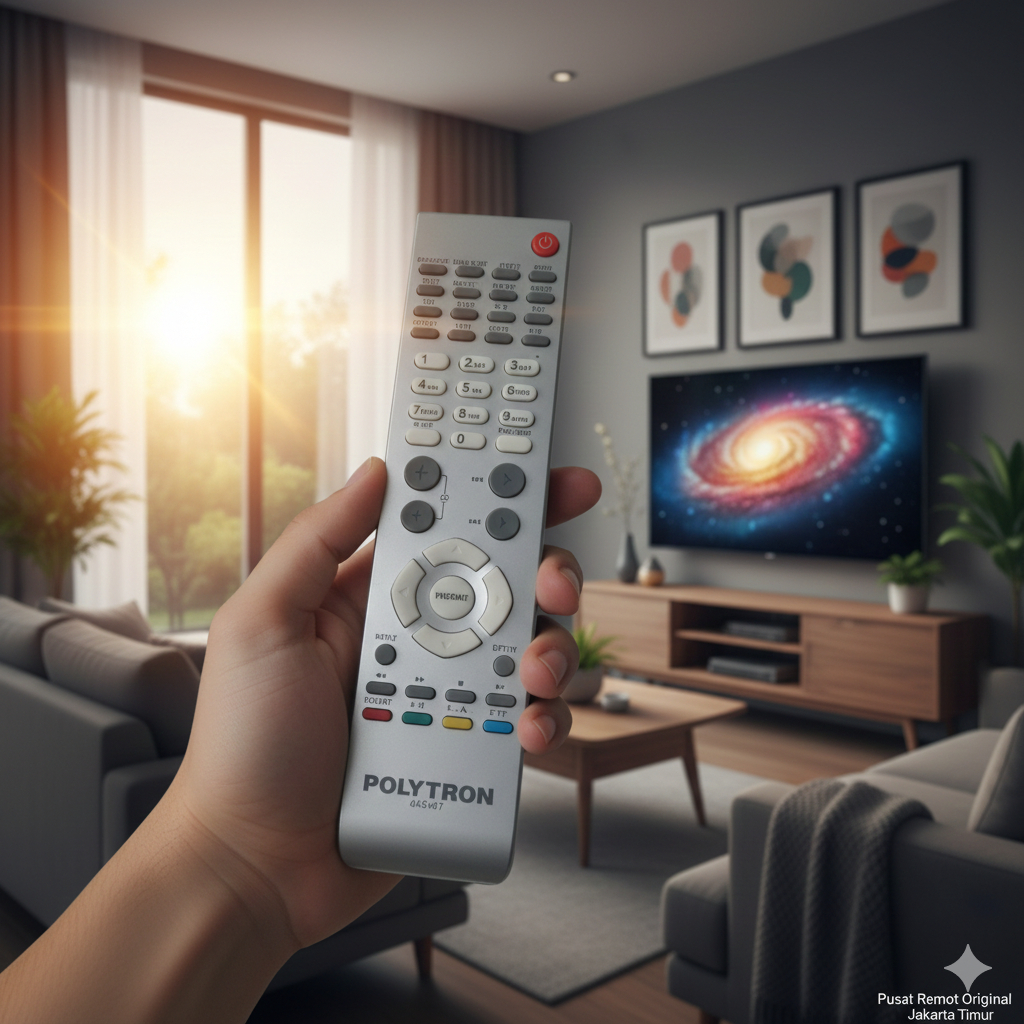 REMOTE REMOT DVD HOME THEATER POLYTRON ORIGINAL ASLI PUTIH
