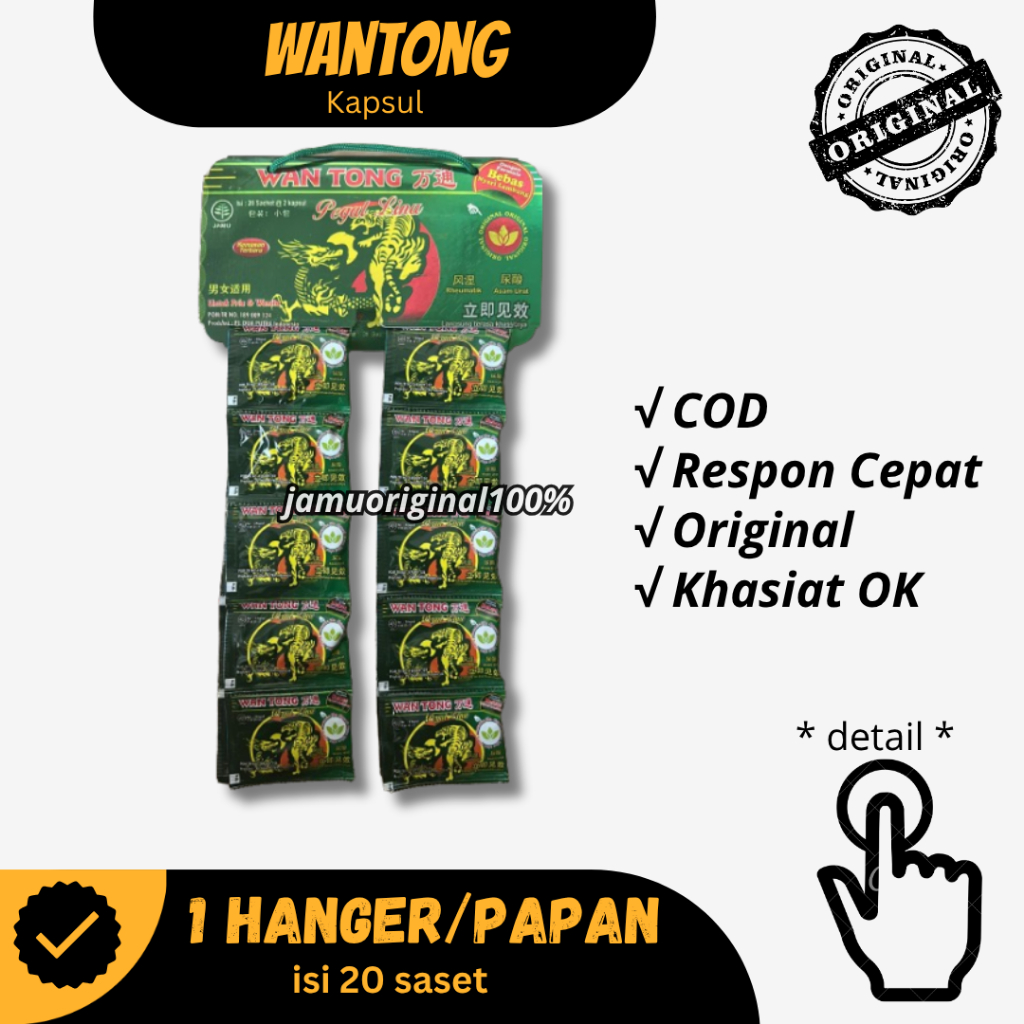 WanTong Original Isi 20 Saset 100% Original