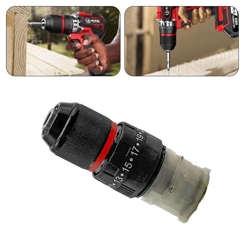 Gear Box Bor Baterai Rakitan Bor Lithium Ion Kecepatan Ganda Dengan 12Gigi