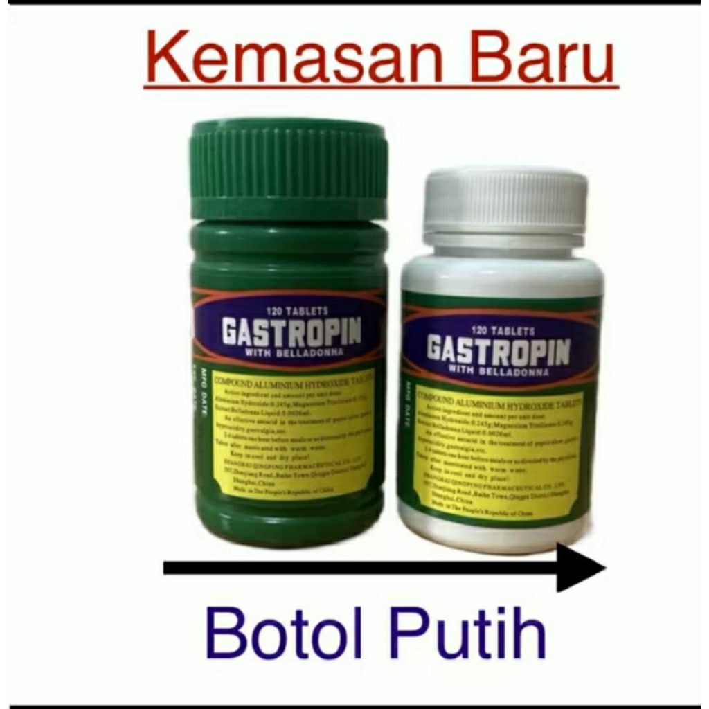 Gastropin 120 tablet obat lambung,sakit maag,asam lambung BEST SUPLEMEN SHOPEE
