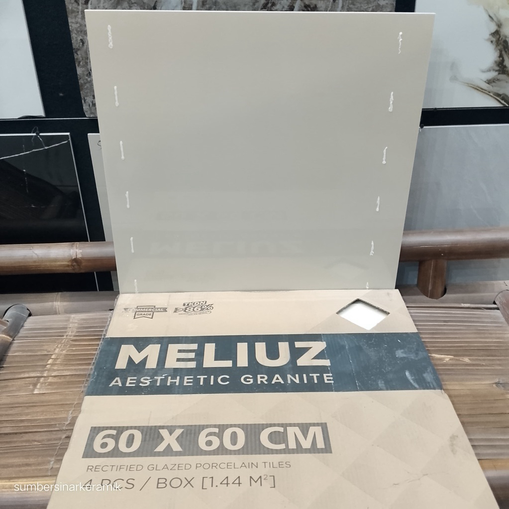 Granit 60x60 Meliuz Cream Polos | Glossy