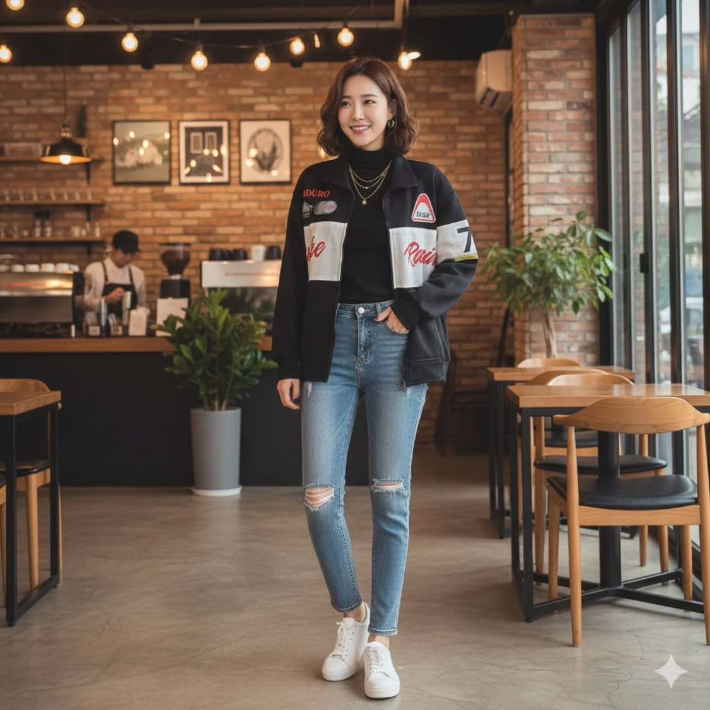 DUKE XL JACKET RACING Strip White Jacket DUKE RACING UNISEX Jacket Sunmori Parachute Racing