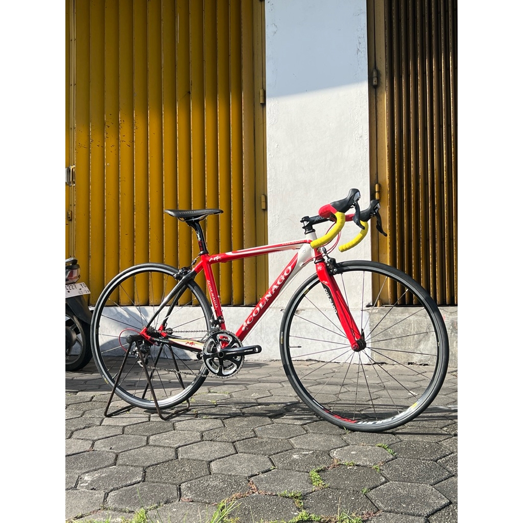 ROADBIKE VINTAGE COLNAGO ARTE 2008 RED WHITE MERAH 10 SPEED SHIMANO 105 CARBON ALLOY RB KLASIK BEKAS