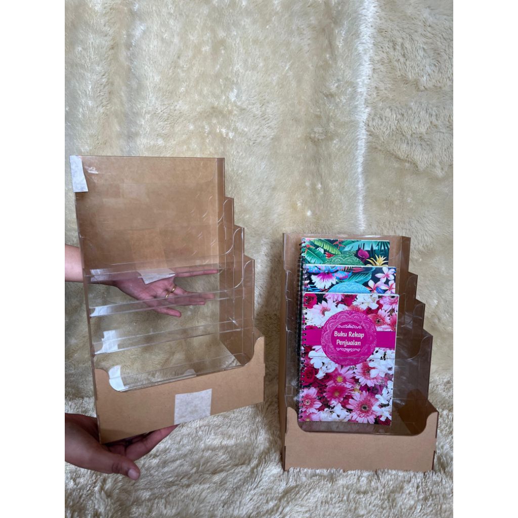 RAK BUKU AKRILIK | RAK MAKEUP AKRILIK | DISPLAY PENA AKRILIK
