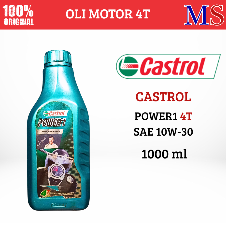 Oli Castrol Power1 Motor Bebek (4T) Sae 10W-50 Oli Berkualitas Tinggi