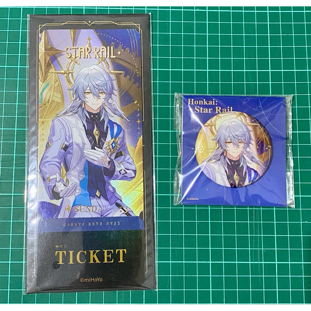 ORI OFFI HSR Honkai Star Rail Ticket Badge Sunday Charmony Carnival