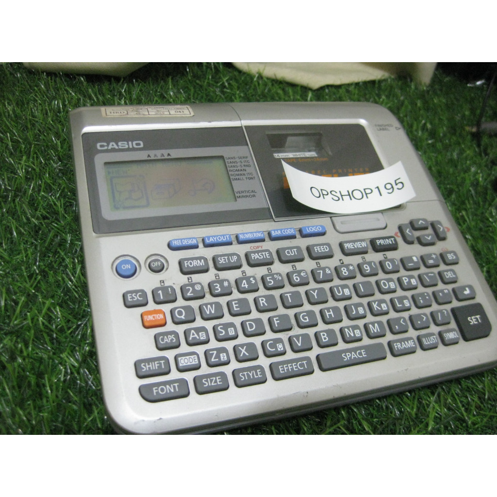 casio label printer KL-7400 normal siap pakai