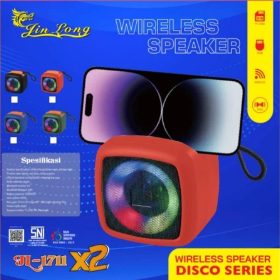 JIN LONG JINLONG JL 1711 X2 MP3 Mini Speaker Portable Bluetooth Wireless Disco Series