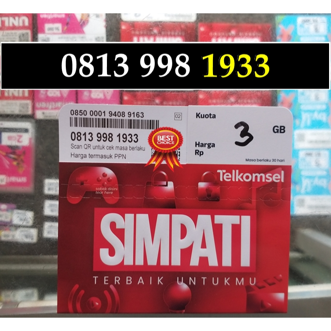 Simpati 11 Digit 1933 Perdana Nomor Cantik Tahun
