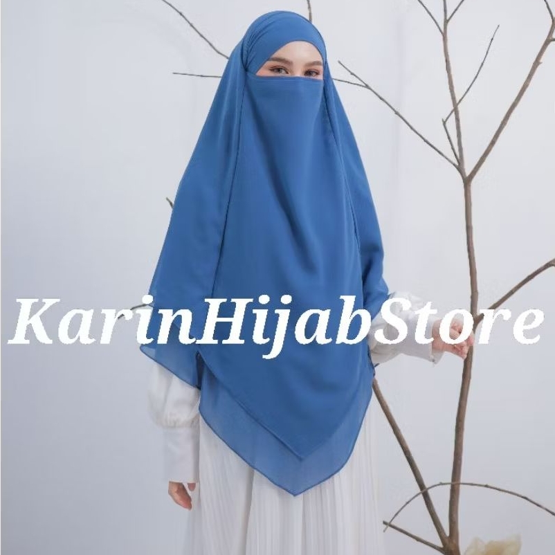JIILBAB HIJAB KERUDUNG BERGO FRENCH KHIMAR CADAR TALI AISYAH NIQAB SYARI CERUTI PREMIUM
