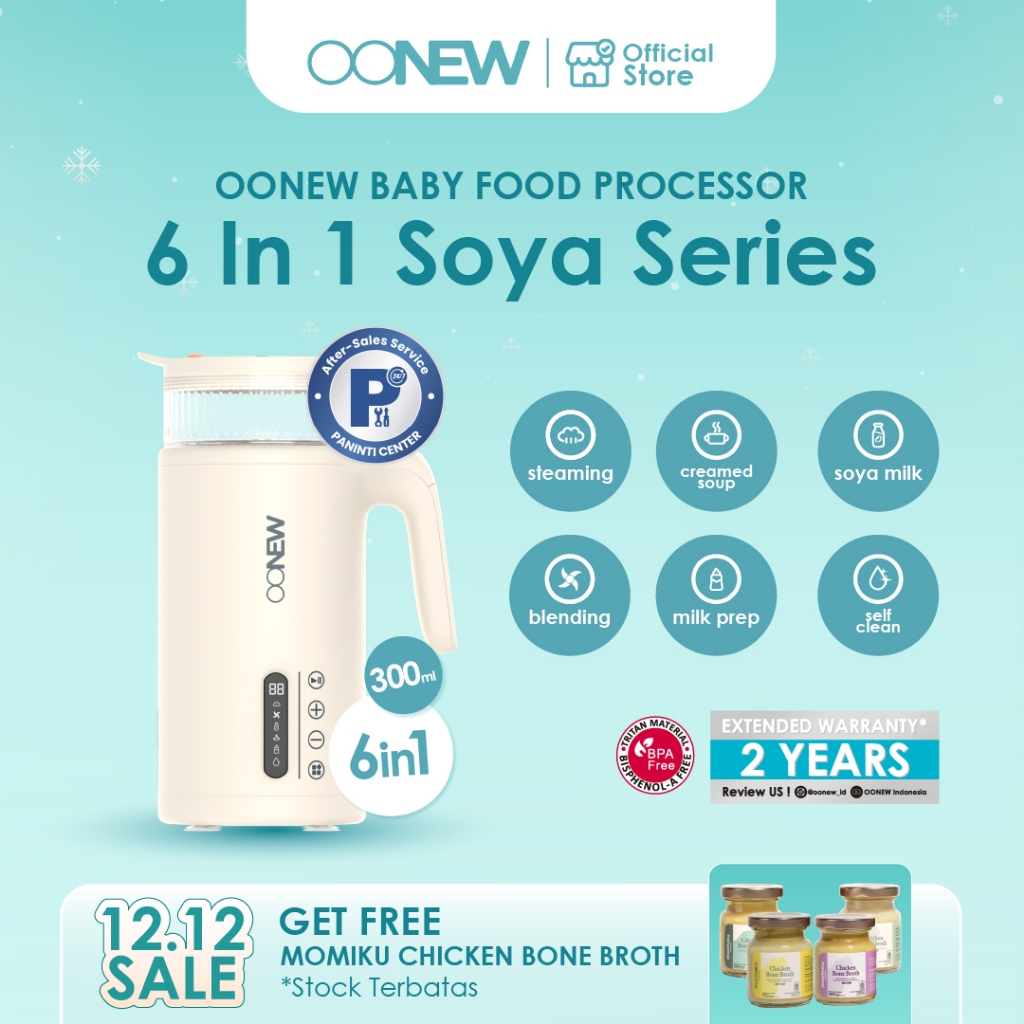 OONEW Baby Food Maker Soya Series - Soya Cream - Soy Milk Maker Mesin Susu Kedelai