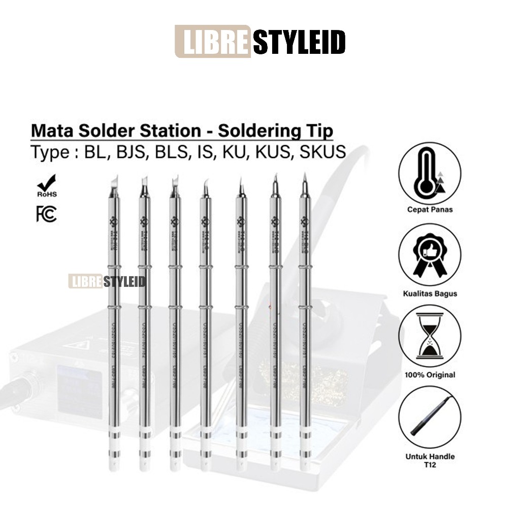 OSS TEAM T12 Series Mata Solder Gagang T12 - Soldering Tip T12 Handle