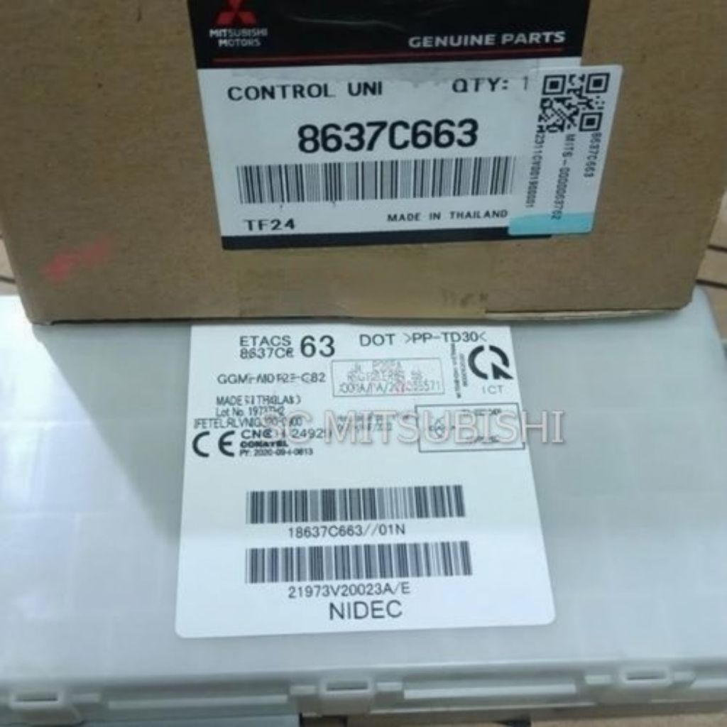 Etacs Etak Asli Original Mitsubishi All New Triton HDX Facelift 2019-2023 8637C663