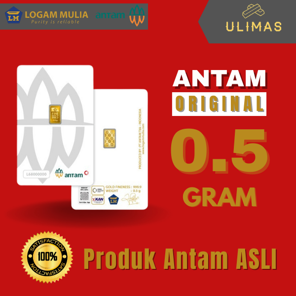 ANTAM LOGAM MULIA 0.5 GRAM / EMAS BATANGAN