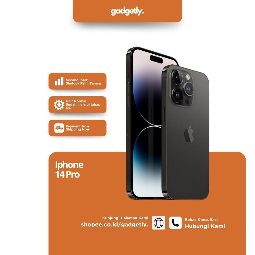 iP 14 Pro Second Inter Original 128GB/256GB