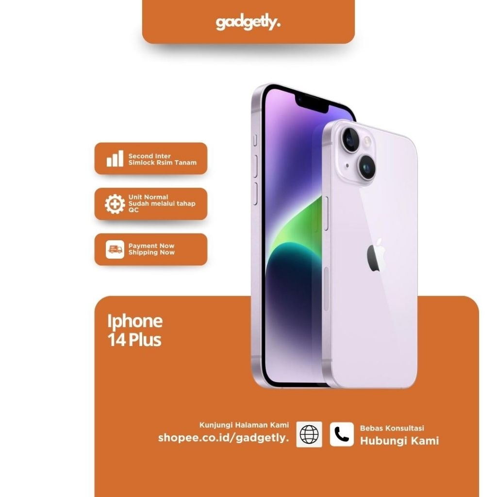 iP 14 Plus Second Inter Original 128GB/256GB