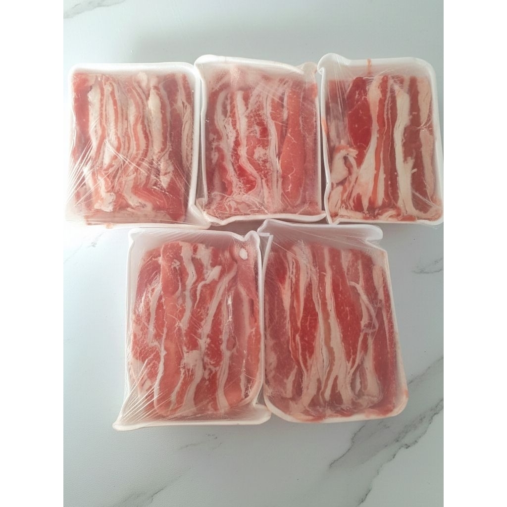 Daging slice berlemak 500gr | daging barbeque| daging slice