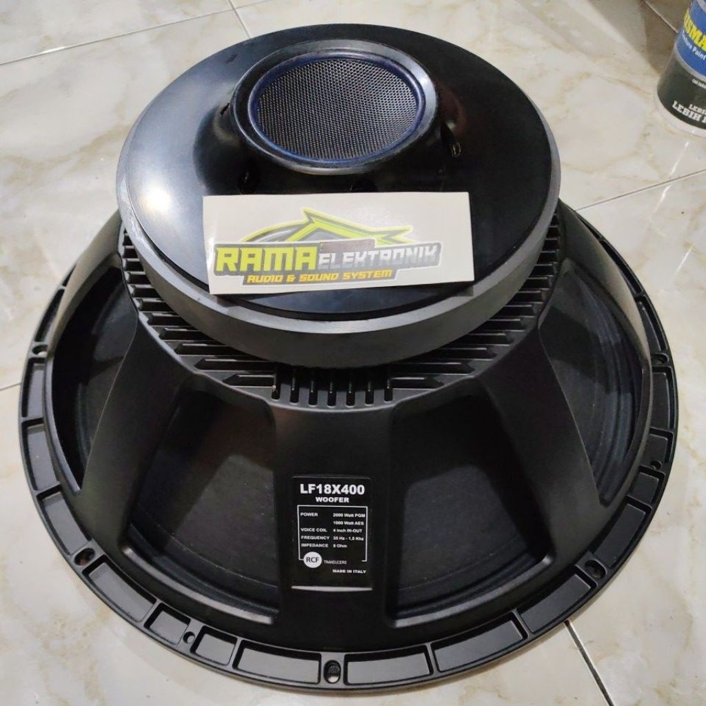 SPIKER RCF 18X400 RCF 18 X400 SUBWOOFER 18 X 400 GREAD A
